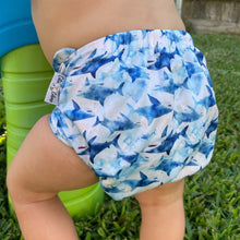 Load image into Gallery viewer, Swim Diaper Great Whites - Misprint
