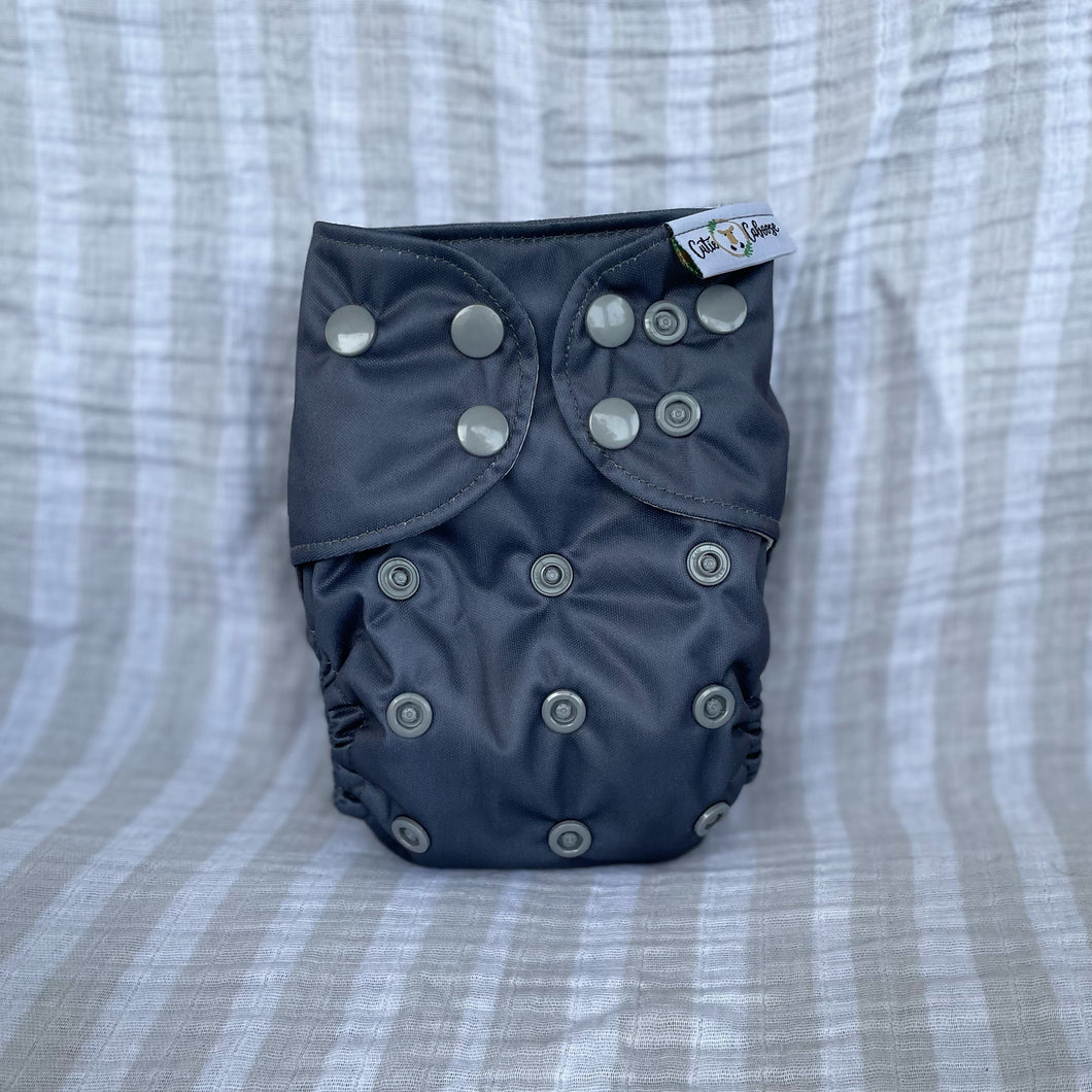 Newborn Pocket Diaper - Graphite