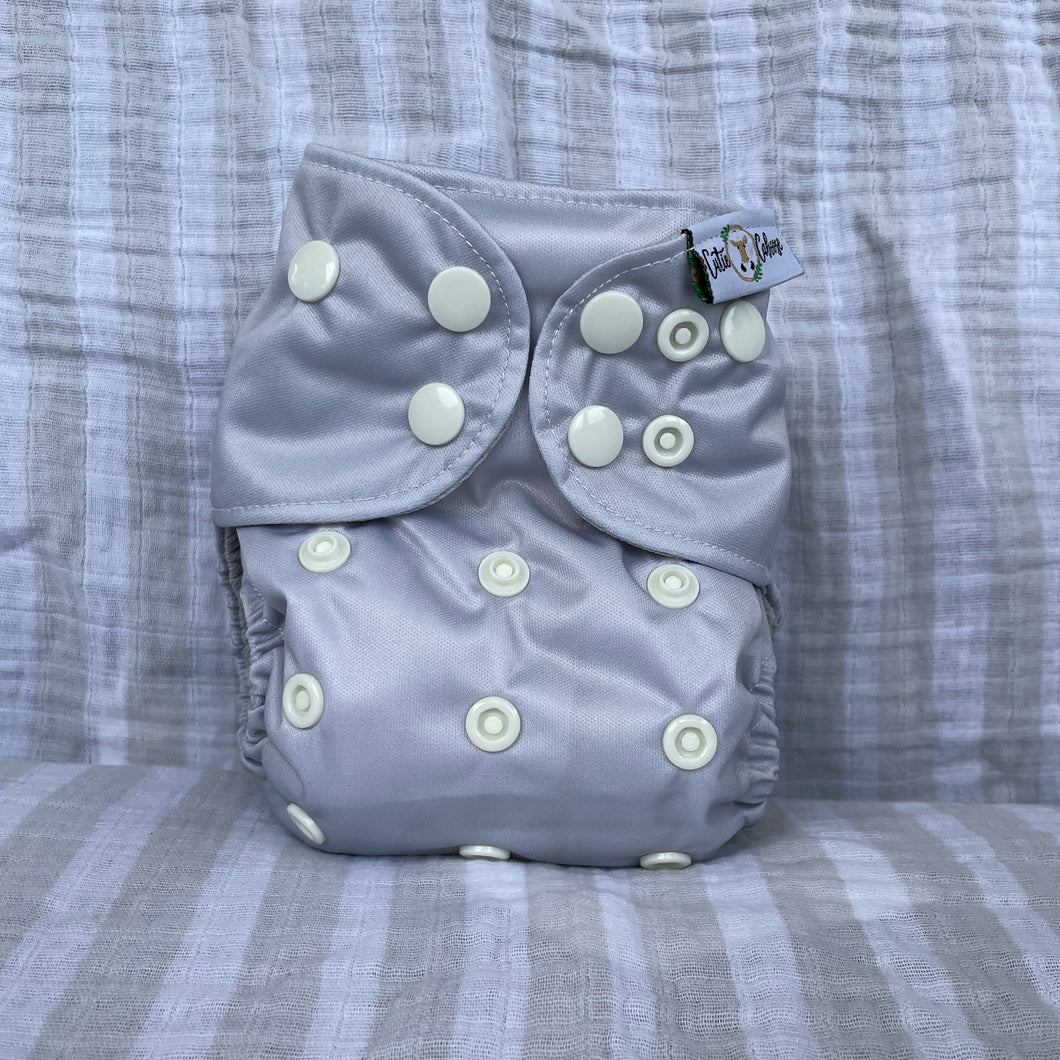 Newborn Pocket Diaper - Steel