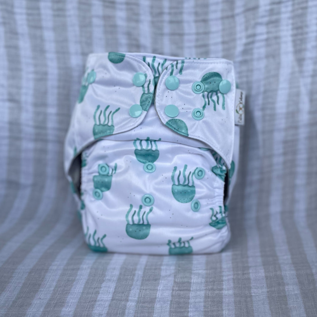 OS Pocket Diaper - Moss Jellies