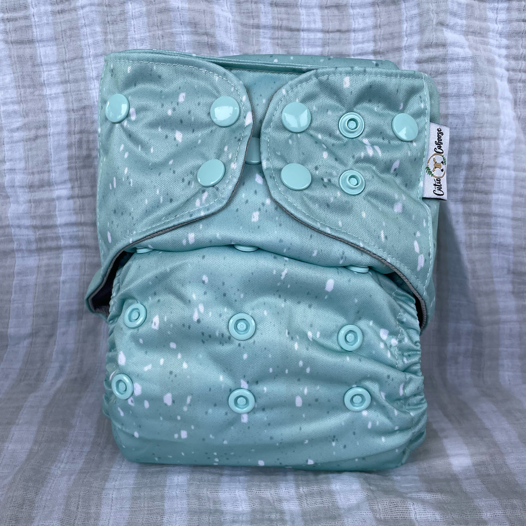 OS Pocket Diaper - Speckled Mint