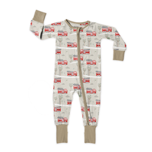 Load image into Gallery viewer, Bamboo Pajamas Fire Engines
