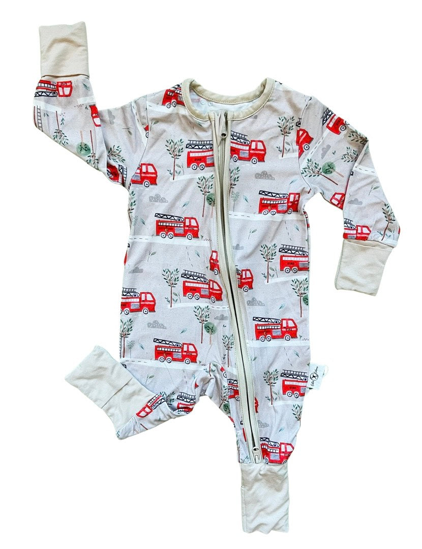 Bamboo Pajamas Fire Engines